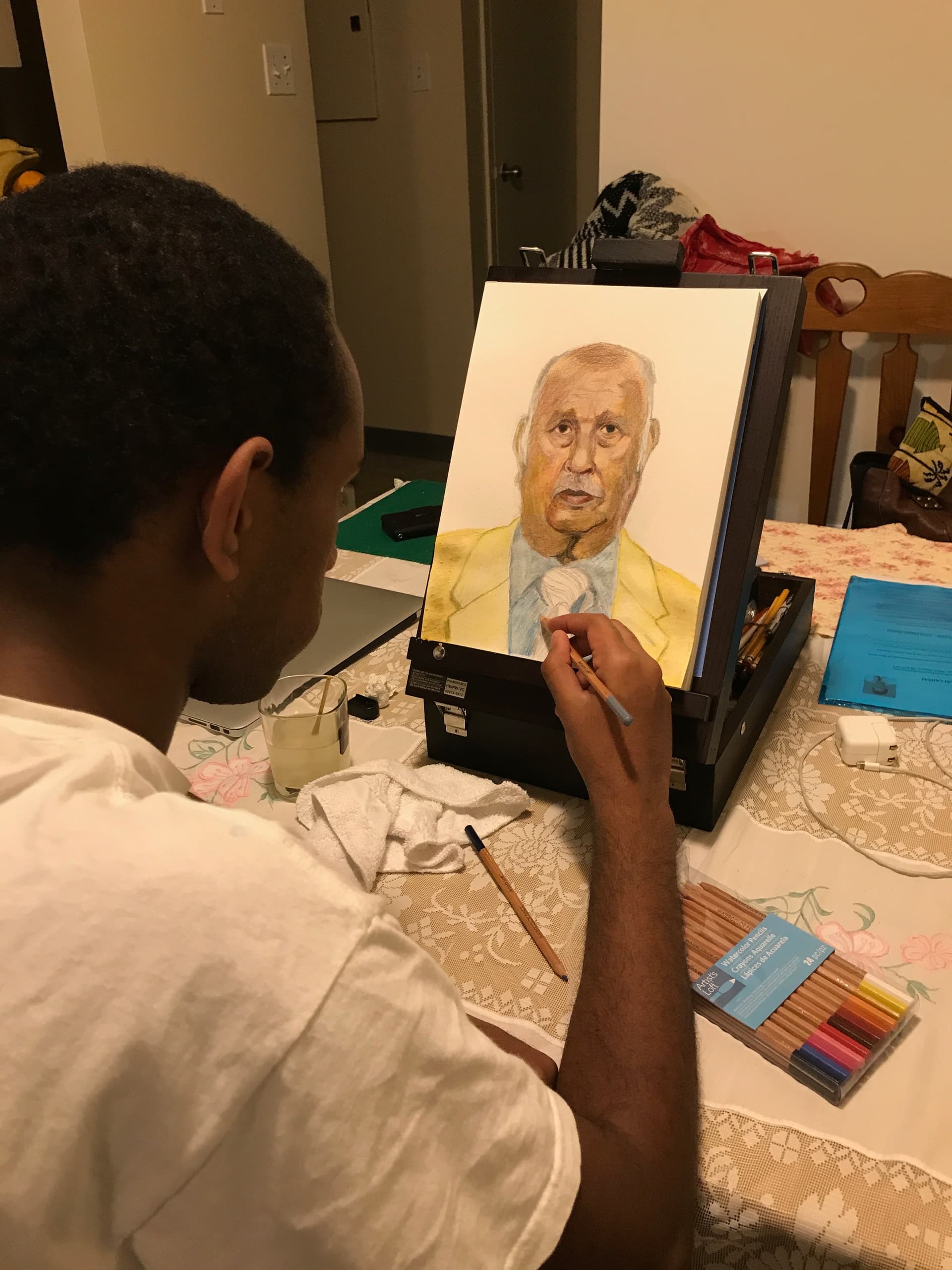 Artist at work